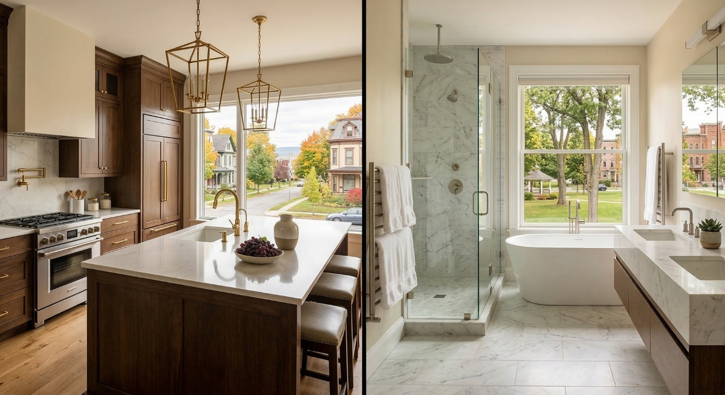 Luxury kitchen and bathroom remodeling in Auburn, NY