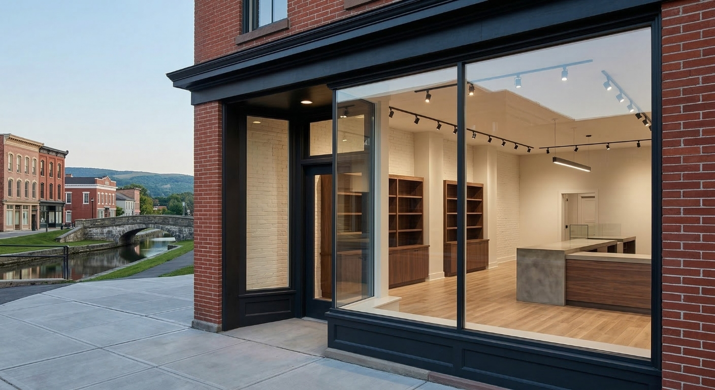 Commercial storefront and interior renovation project in Waterloo NY