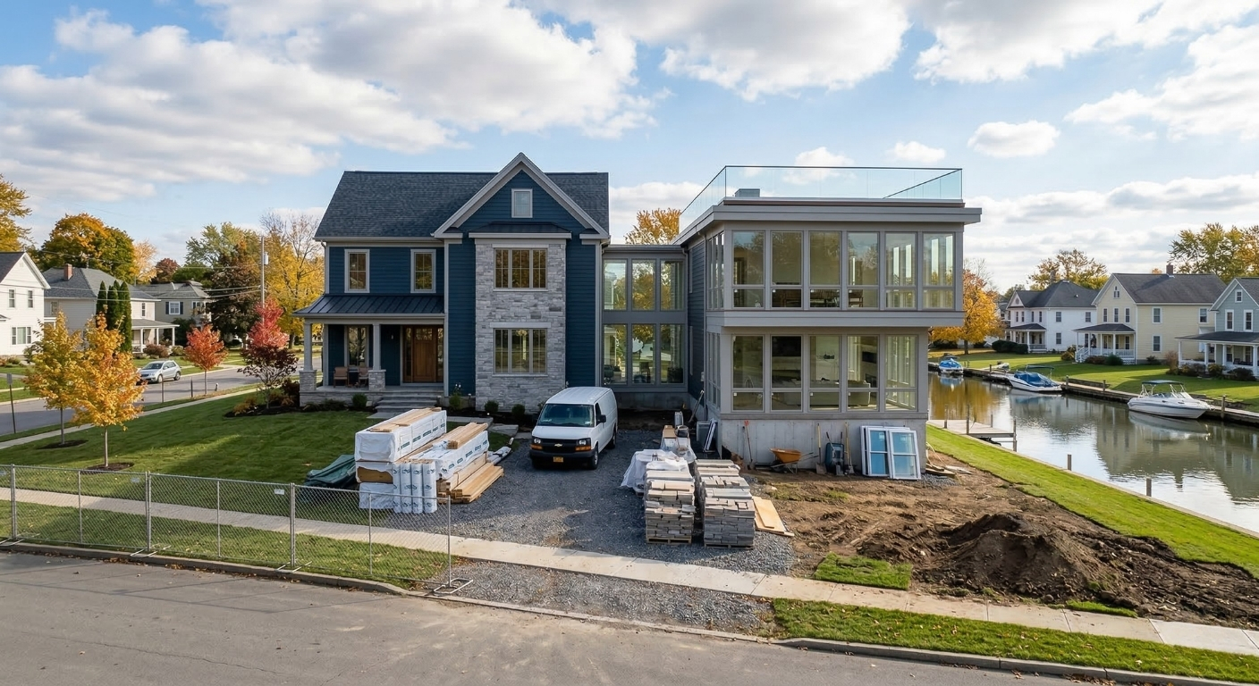 New structural home addition and custom build in Seneca Falls NY