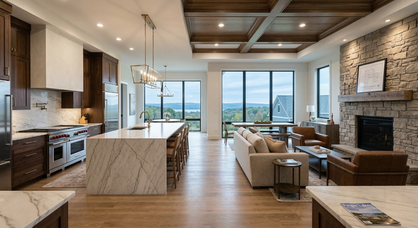 High end interior finishes in a Syracuse NY custom home build