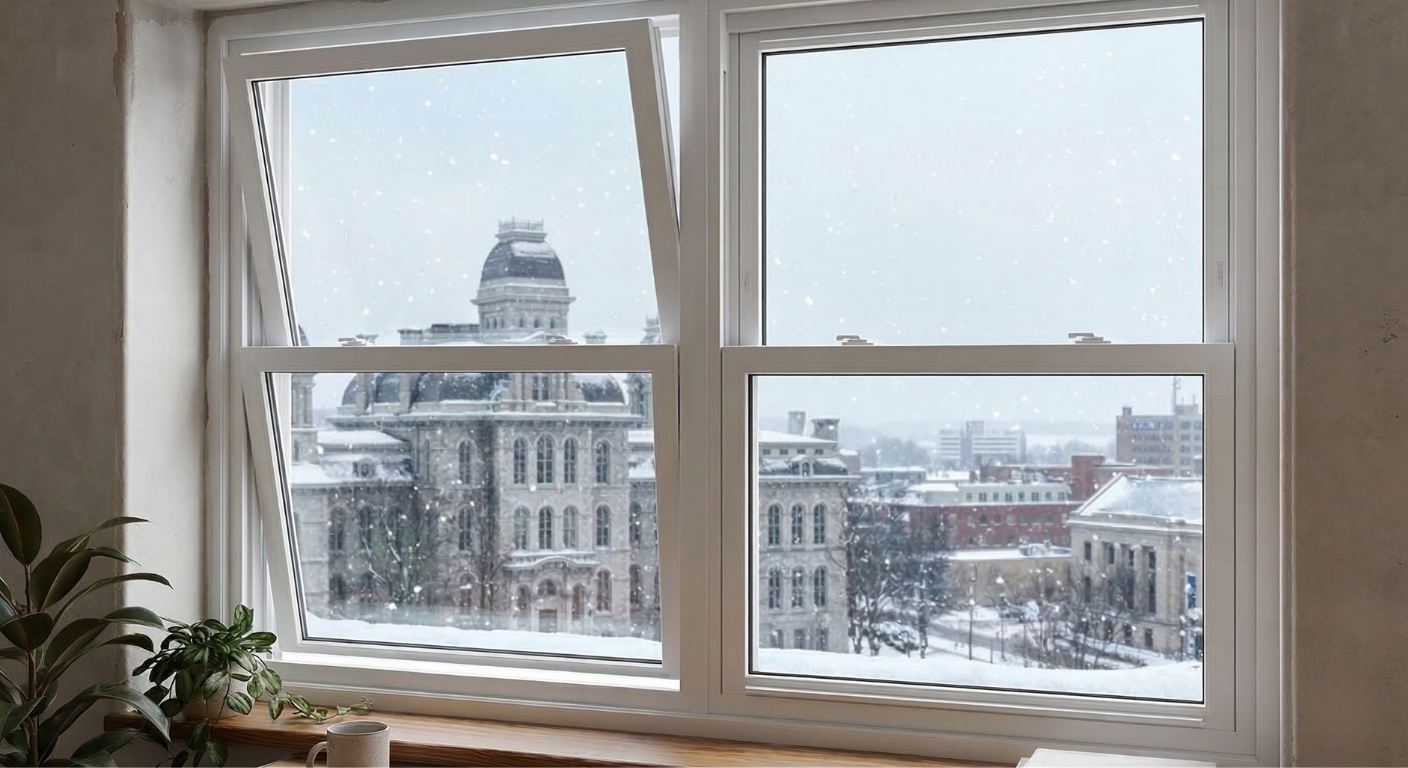 Energy efficient double-hung replacement windows in Syracuse NY