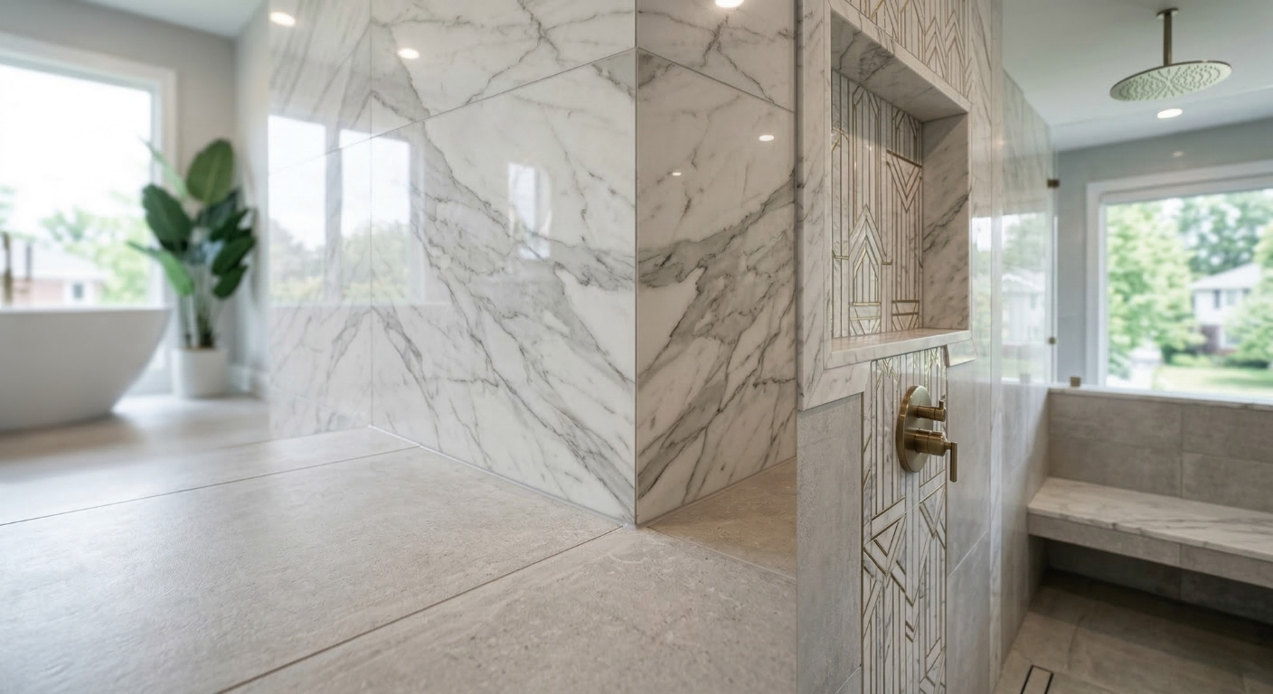 High-end natural stone and porcelain tile installation contractor
