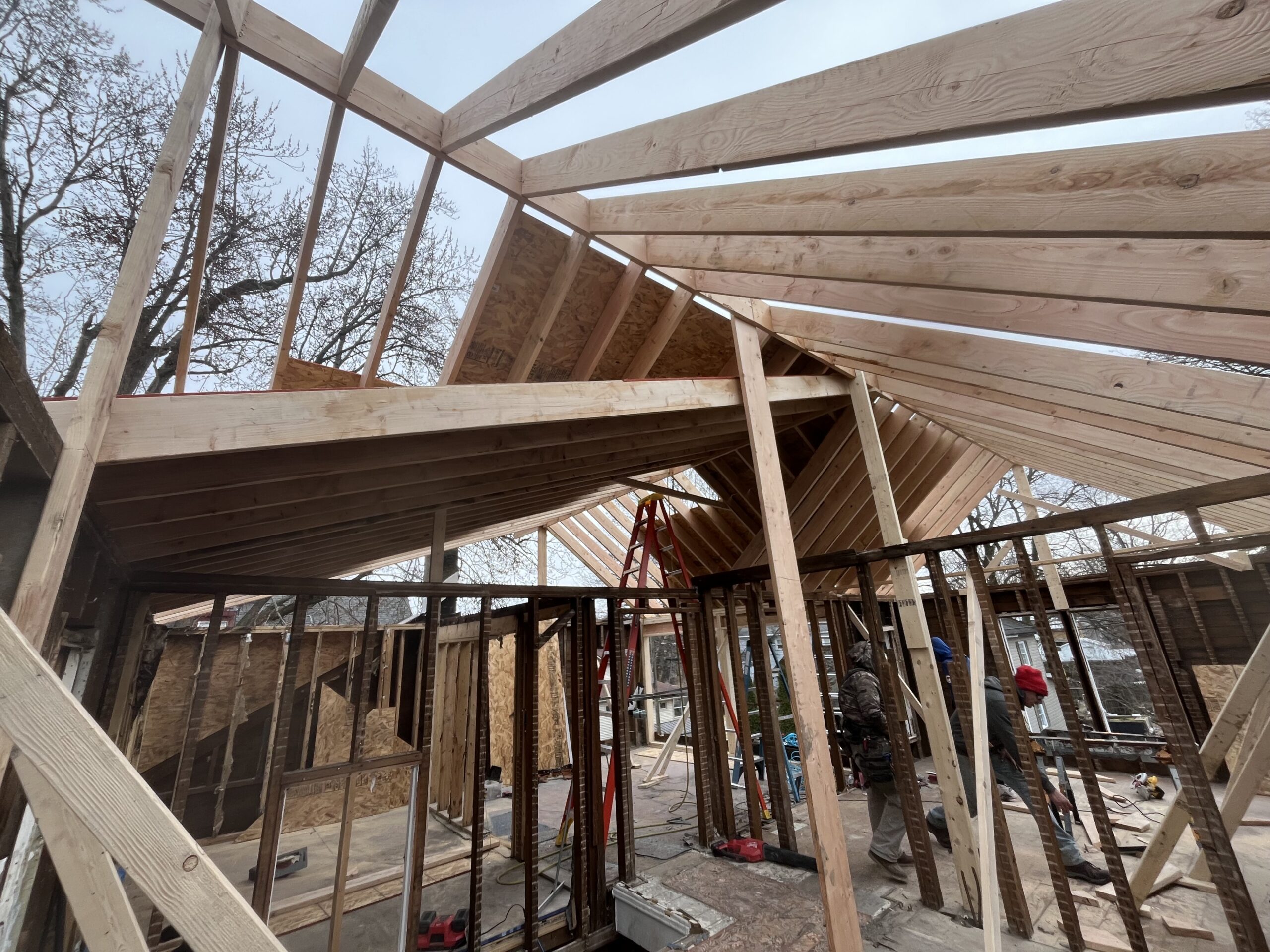 Clearing fire-damaged debris and starting the comprehensive home rebuild process in Cayuga County