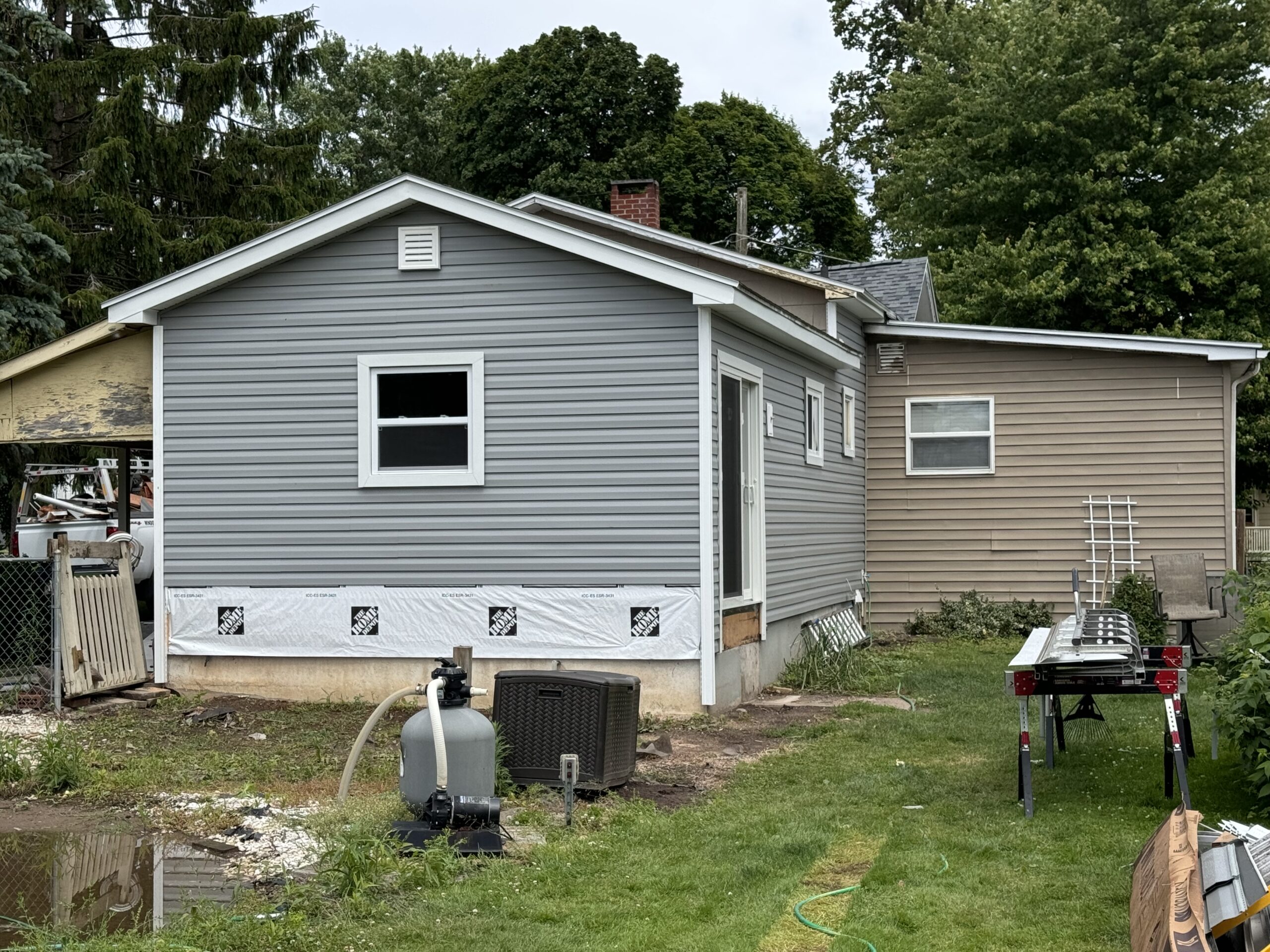 Energy-efficient siding upgrade improving curb appeal for an Auburn New York home