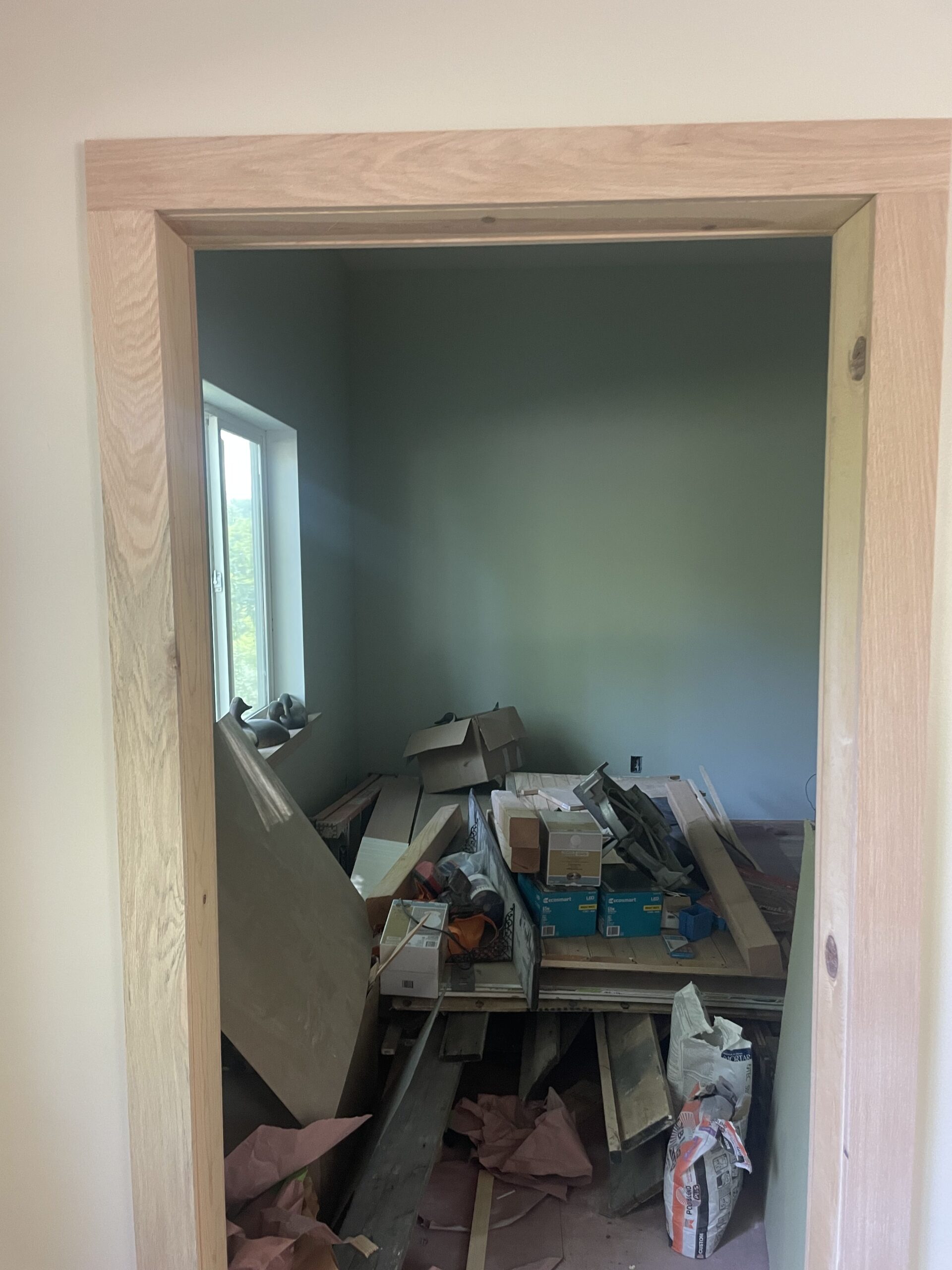 Expertly crafted stair trim and baseboard installation by local finish carpenters