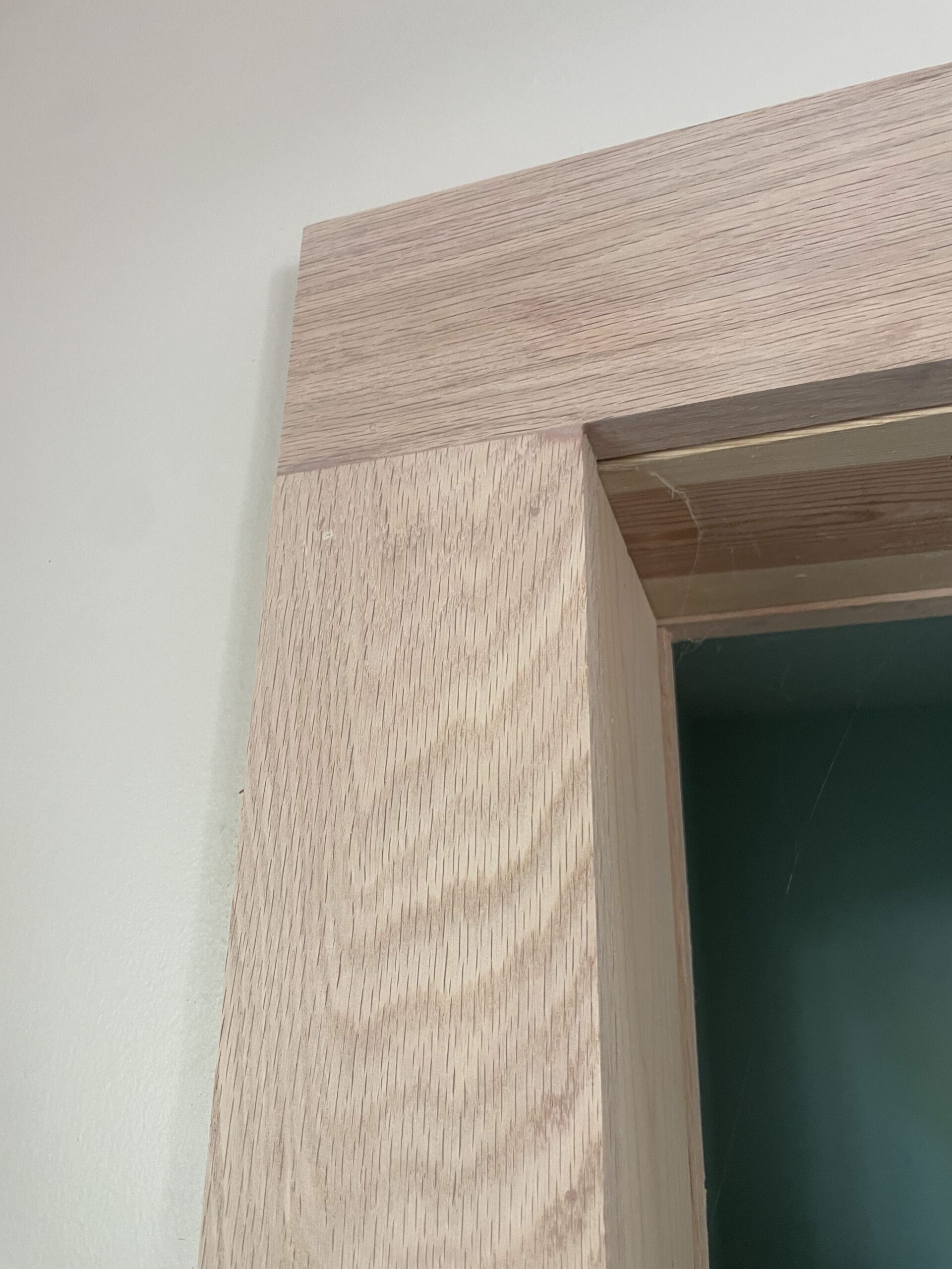 Final polished look of the custom wood stair railing project in Central New York