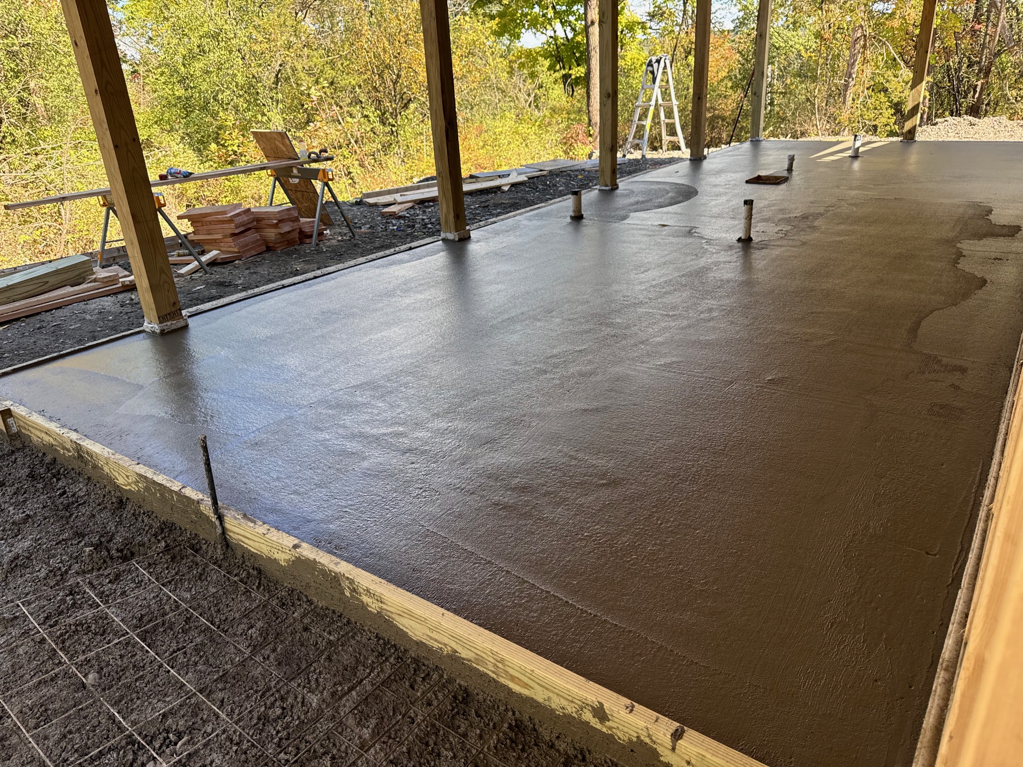 Interior painting, texturing, and finish carpentry underway in Cayuga County