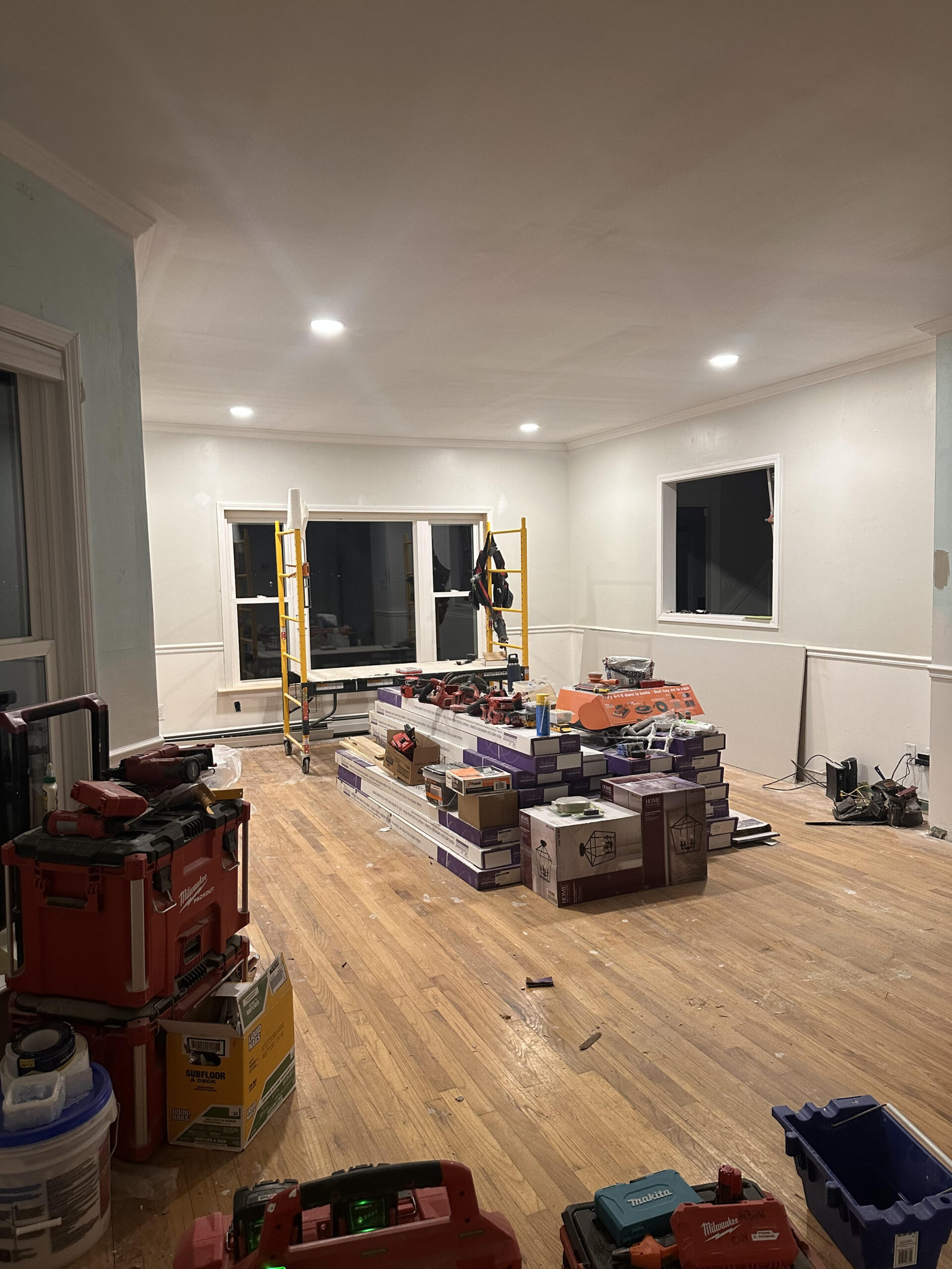 Interior painting and finish carpentry work by local remodeling experts