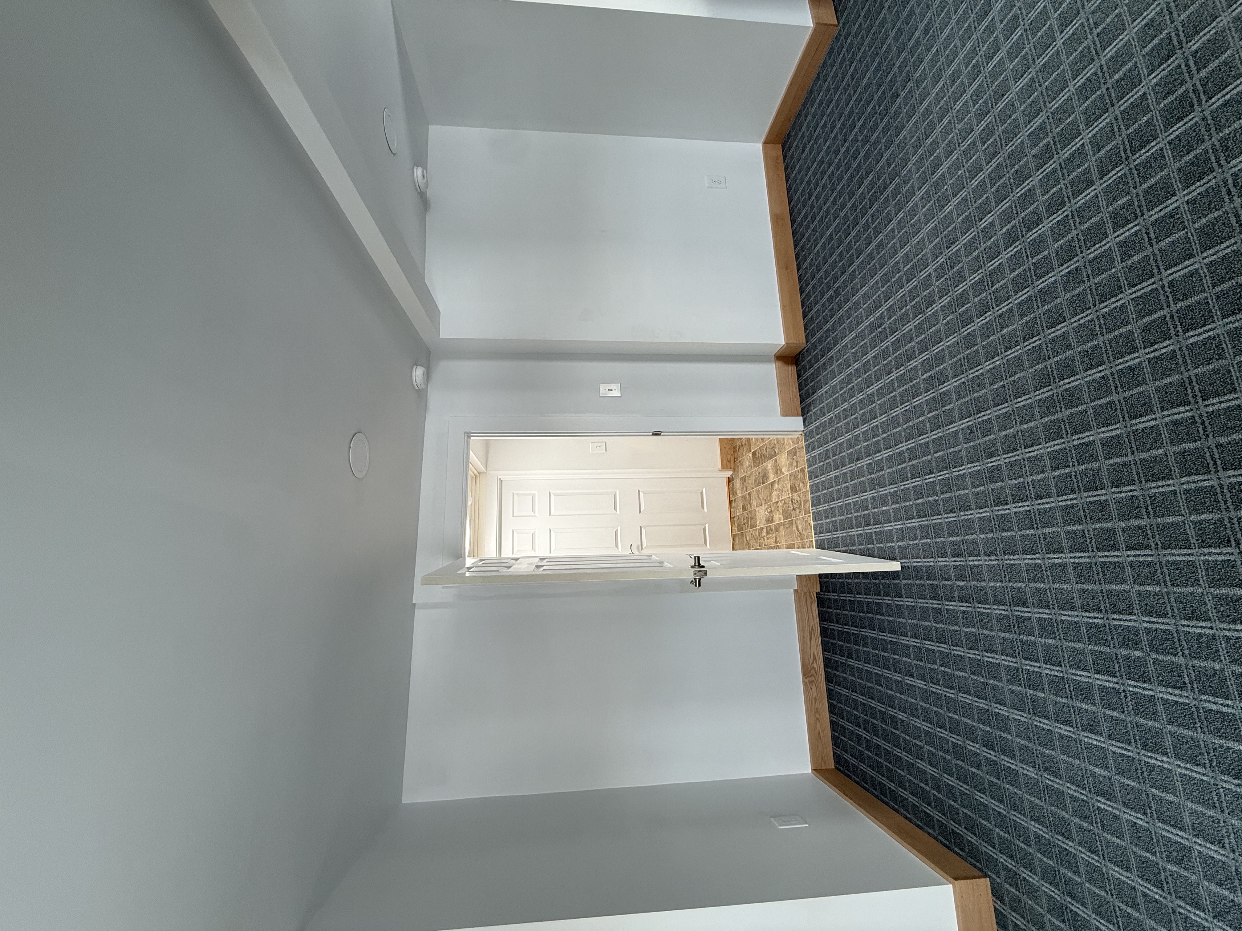 Custom ordered oak baseboards installed in a newly remodeled Cayuga County home